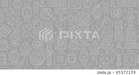 Set of clocks and watches in different style. Retro and modern collection for your design Set of clocks and watches in different style. Retro and modern collection for your design 85372129