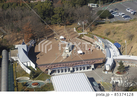 西武園ゆうえんちの入り口の俯瞰 西武園ゆうえんちの入り口の俯瞰 85374128