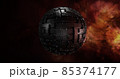 Alien satellite in space 3D render High quality  85374177