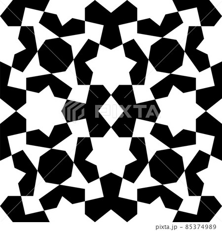 Geometric seamless pattern based on traditional Islamic ornament Geometric seamless pattern based on traditional Islamic ornament 85374989