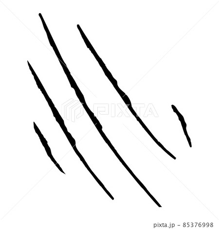 Claws scratches icon isolated on white background. Several forms nicks of wild animals. 85376998