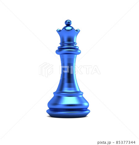 Queen piece of chess. 3D Render graphic illustration Queen piece of chess. 3D Render graphic illustration 85377344
