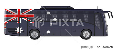 Bus travel in Australia, Australian bus tours, concept. 3D rendering 85380626