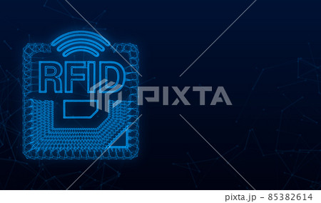 RFID Radio Frequency IDentification. Technology concept. Digital technology. Vector stock illustration RFID Radio Frequency IDentification. Technology concept. Digital technology. Vector stock illustration 85382614