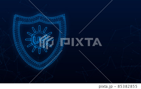 Uv protection. Sun icon symbol. Danger symbol. Uv radiation. Vector stock illustration Uv protection. Sun icon symbol. Danger symbol. Uv radiation. Vector stock illustration 85382855