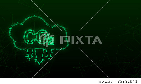 Ecological stop co2 emissions sign on white background. Vector stock illustration 85382941