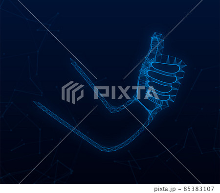 Like, Recommend, feedback. Plexus icon. Social network post. Social media like. Vector stock illustration Like, Recommend, feedback. Plexus icon. Social network post. Social media like. Vector stock illustration 85383107