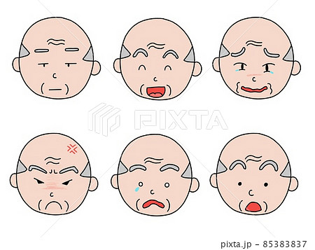 高齢者顔表情 85383837
