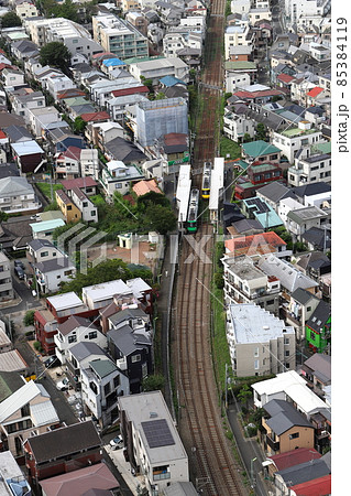 東京都市風景　三軒茶屋キャロットタワー展望ロビーより 85384119