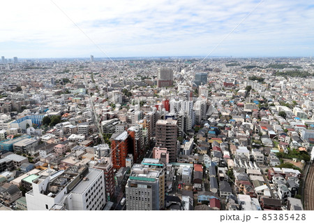 東京都市風景　三軒茶屋キャロットタワー展望ロビーより 85385428