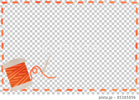 縫い目のメッセージカード イラスト素材 縫い目のメッセージカード イラスト素材 85385856