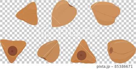 Buckwheat groats grain set isolated on white Buckwheat groats grain set isolated on white 85386671