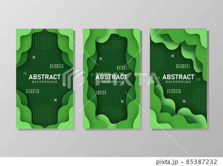 Colorful liquid and geometric background with fluid gradient shapes 85387232
