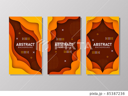 Colorful liquid and geometric background with fluid gradient shapes 85387236