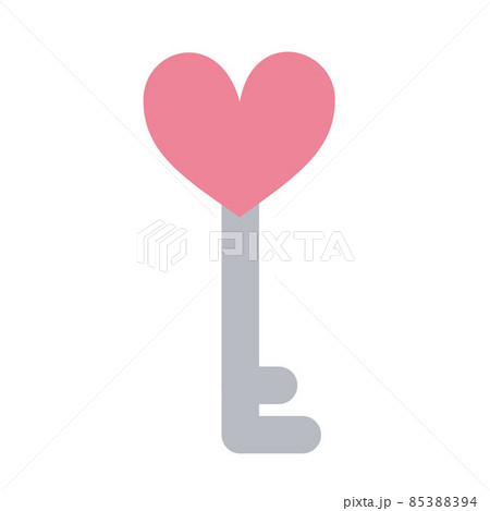 key with pink heart. Vector illustration key with pink heart. Vector illustration 85388394
