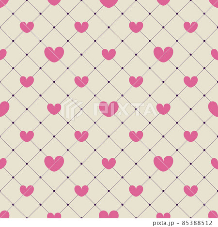 Pink hearts seamless pattern 85388512