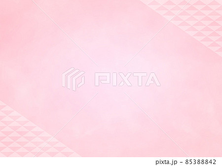 背景　二角　鱗柄　ピンク 85388842