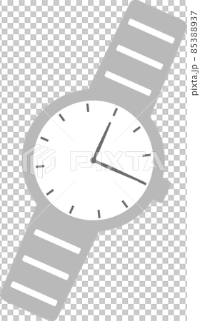シンプルでかわいい腕時計のアイコンイラストのイラスト素材 8537