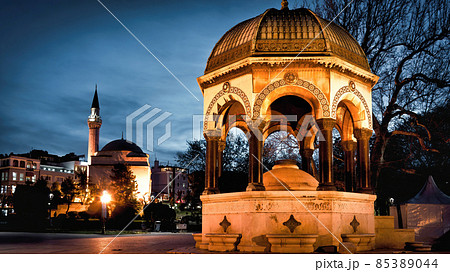 The German Fountain in Sultanahmet Square, Istanbul, Turkey The German Fountain in Sultanahmet Square, Istanbul, Turkey 85389044