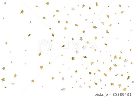 Christmas wrappers with gold and silver 3d confetti. Vector. Christmas wrappers with gold and silver 3d confetti. Vector. 85389431