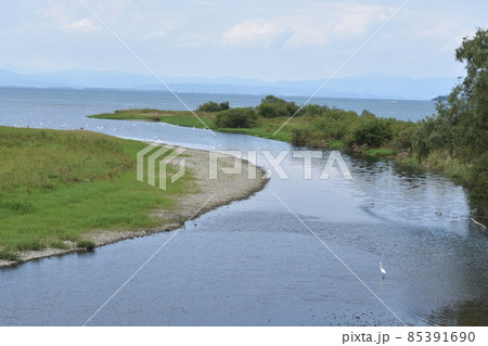 初秋の長閑な琵琶湖 初秋の長閑な琵琶湖 85391690