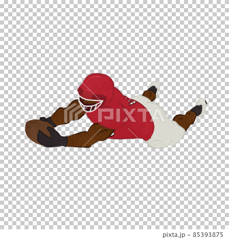 Illustration of American football goal scene 02 85393875