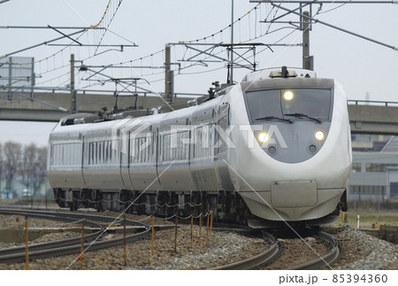 北陸本線　加賀笠間－美川　JR西日本　681系　W01編成（金沢）　はくたか 85394360
