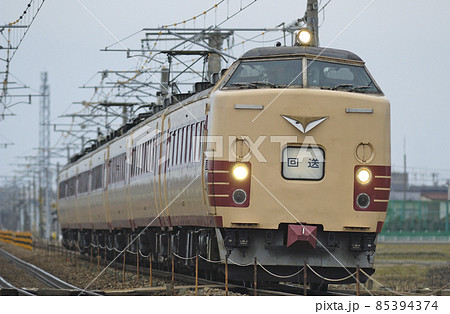 北陸本線　美川－加賀笠間　JR西日本　485系　Y31（金沢）　しらさぎ 85394374
