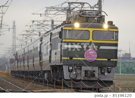 北陸本線　加賀笠間－美川　JR西日本　EF81-103＋24系　トワイライトエクスプレス 85396120