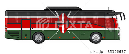 Bus travel in Kenyan, Kenyan bus tours, concept. 3D rendering Bus travel in Kenyan, Kenyan bus tours, concept. 3D rendering 85396637