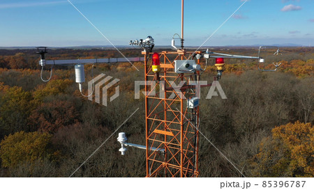 Eddy covariance station science, sunshine pyranometer, measurement incoming diffuse solar radiation, consist sonic anemometer scientific tower research gas analyzer wind relevant gas fluctuations Eddy covariance station science, sunshine pyranometer, measurement incoming diffuse solar radiation, consist sonic anemometer scientific tower research gas analyzer wind relevant gas fluctuations 85396787