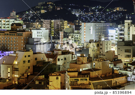 長崎市街地　浜町から立山方面　長崎県長崎市 85396894