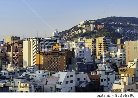 長崎市街地 浜町から立山方面 長崎県長崎市 長崎市街地 浜町から立山方面 長崎県長崎市 85396896