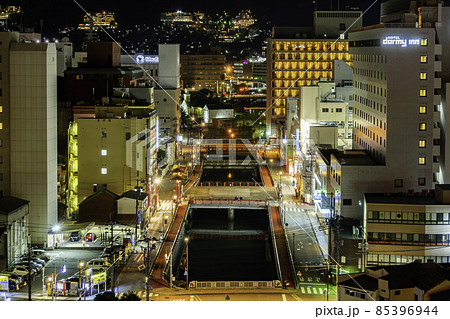 長崎市街地 銅座橋から新地橋 長崎県長崎市 長崎市街地 銅座橋から新地橋 長崎県長崎市 85396944