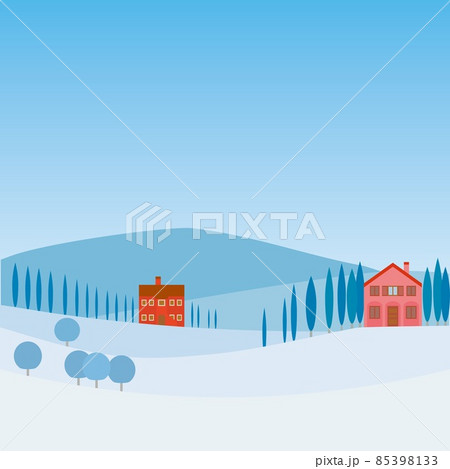 ヴァル・ドルチャ val d'orcia トスカーナ toscana 冬風景 ヴァル・ドルチャ val d'orcia トスカーナ toscana 冬風景 85398133