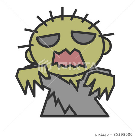 死体が蘇って人を襲うゾンビのイラスト 85398600