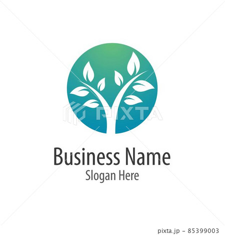 Tree gradient logo template vector iconのイラスト素材 [85399003] - PIXTA