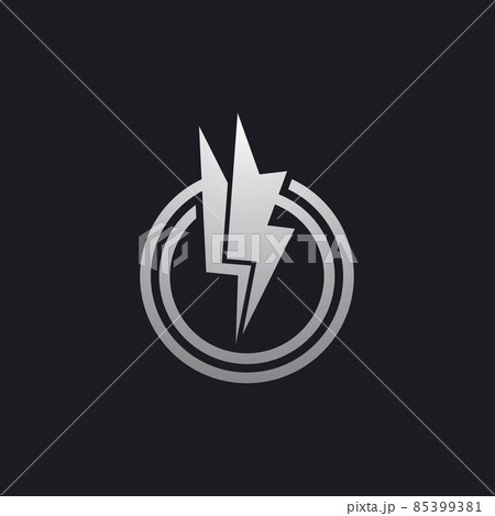 Thunderbolt logo vector icon 85399381
