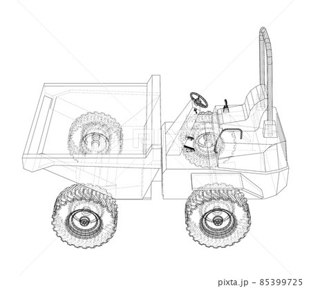 Dumper Truck. 3d illustration 85399725