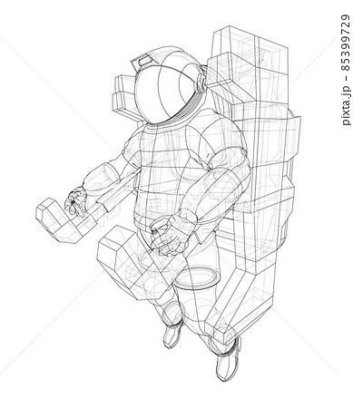 Astronaut concept. 3d illustration 85399729
