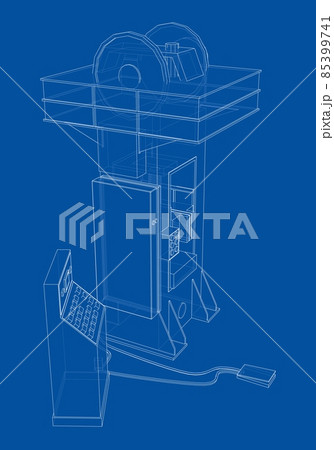 Friction screw press concept outline Friction screw press concept outline 85399741