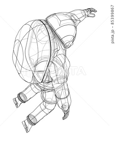 Astronaut concept. 3d illustration Astronaut concept. 3d illustration 85399867