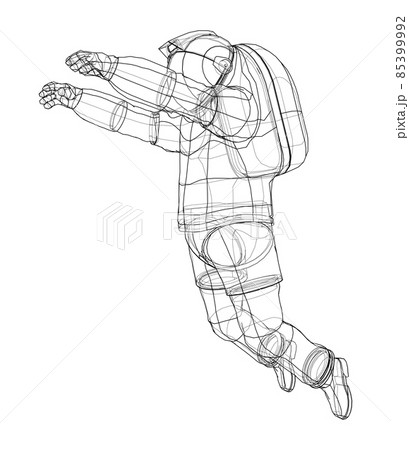 Astronaut concept. 3d illustration 85399992