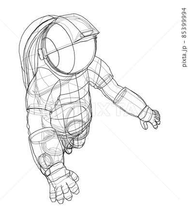 Astronaut concept. 3d illustration 85399994