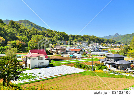 長野県川上村秋山の風景(長野県川上村)【2021.10】 長野県川上村秋山の風景(長野県川上村)【2021.10】 85402406