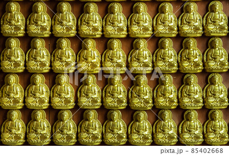 The Golden Buddha in temple building Borom Racha Kanchana Phi Sek Anuson (Wat Leng Noei Yi 2). The Golden Buddha in temple building Borom Racha Kanchana Phi Sek Anuson (Wat Leng Noei Yi 2). 85402668