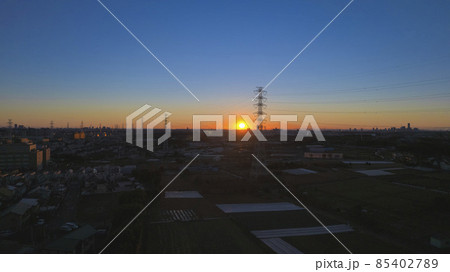 横浜の初日の出　2022年 85402789