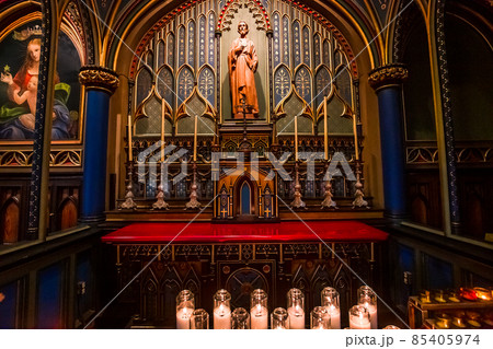 Notre Dame basilica, Montreal, Quebec, Canada 85405974