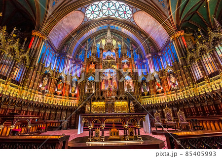 Notre Dame basilica, Montreal, Quebec, Canada Notre Dame basilica, Montreal, Quebec, Canada 85405993