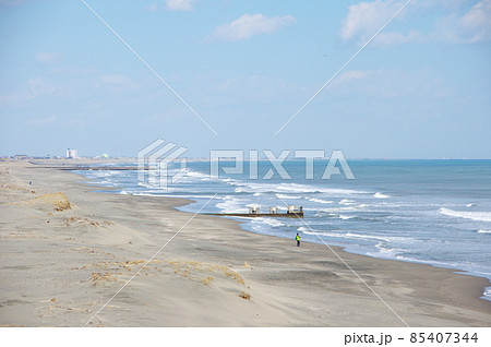 九十九里浜/中里海岸(千葉県長生郡白子町) 九十九里浜/中里海岸(千葉県長生郡白子町) 85407344
